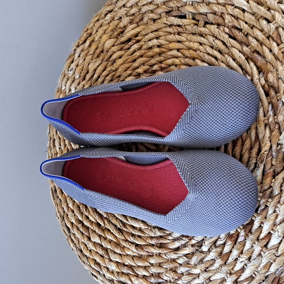Rothy's Womens The Flat Rounded Toe Gray Knit Comfort Ballet Flats S-10‎ - Picture 3 of 8